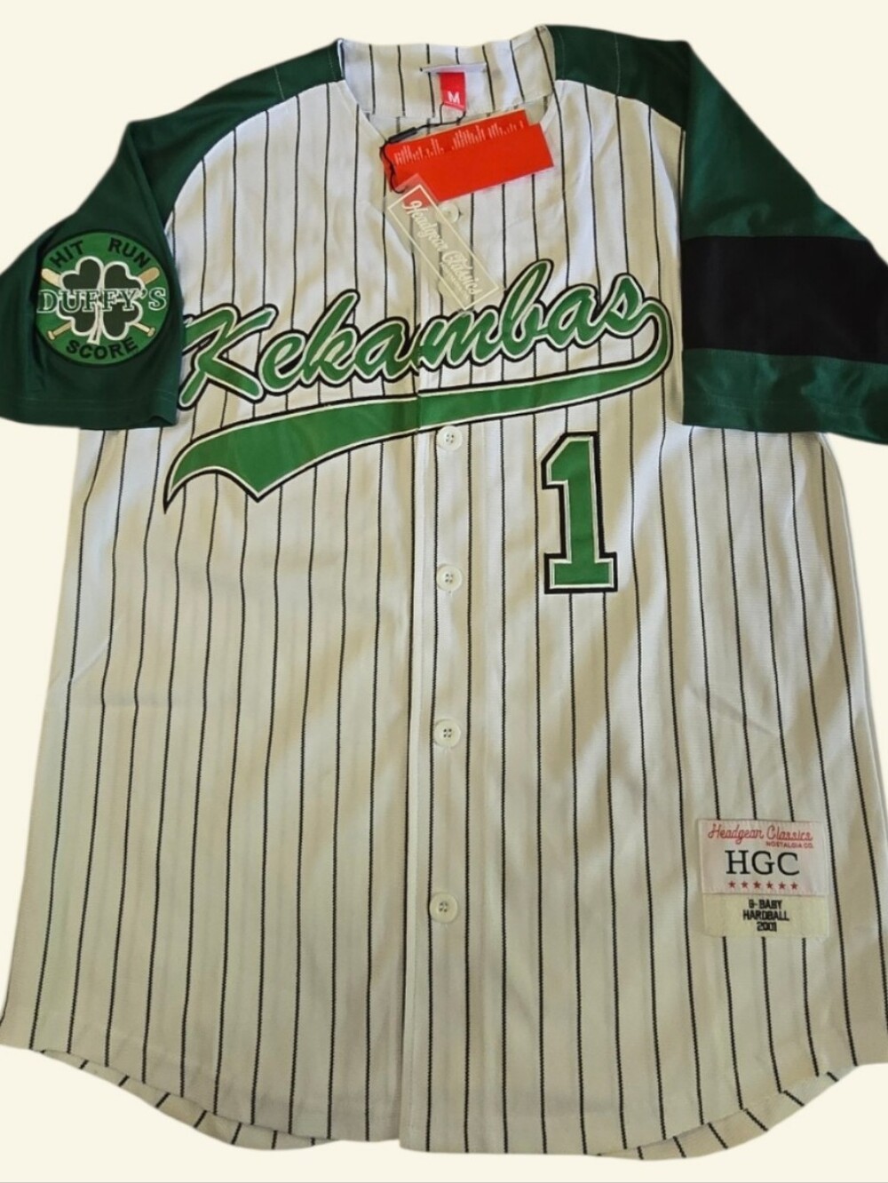 Headgear Classics #1 G Baby Kekambas Jersey Hardball Movie Medium